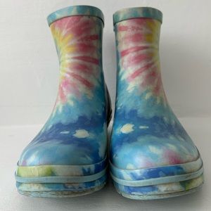Skechers BOBs woman’s tie dye rain boots size 8